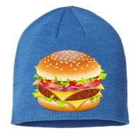 Cheeseburger Hamburger Burger Funny Food Halloween Costume Sustainable Beanie