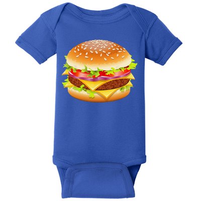 Cheeseburger Hamburger Burger Funny Food Halloween Costume Baby Bodysuit
