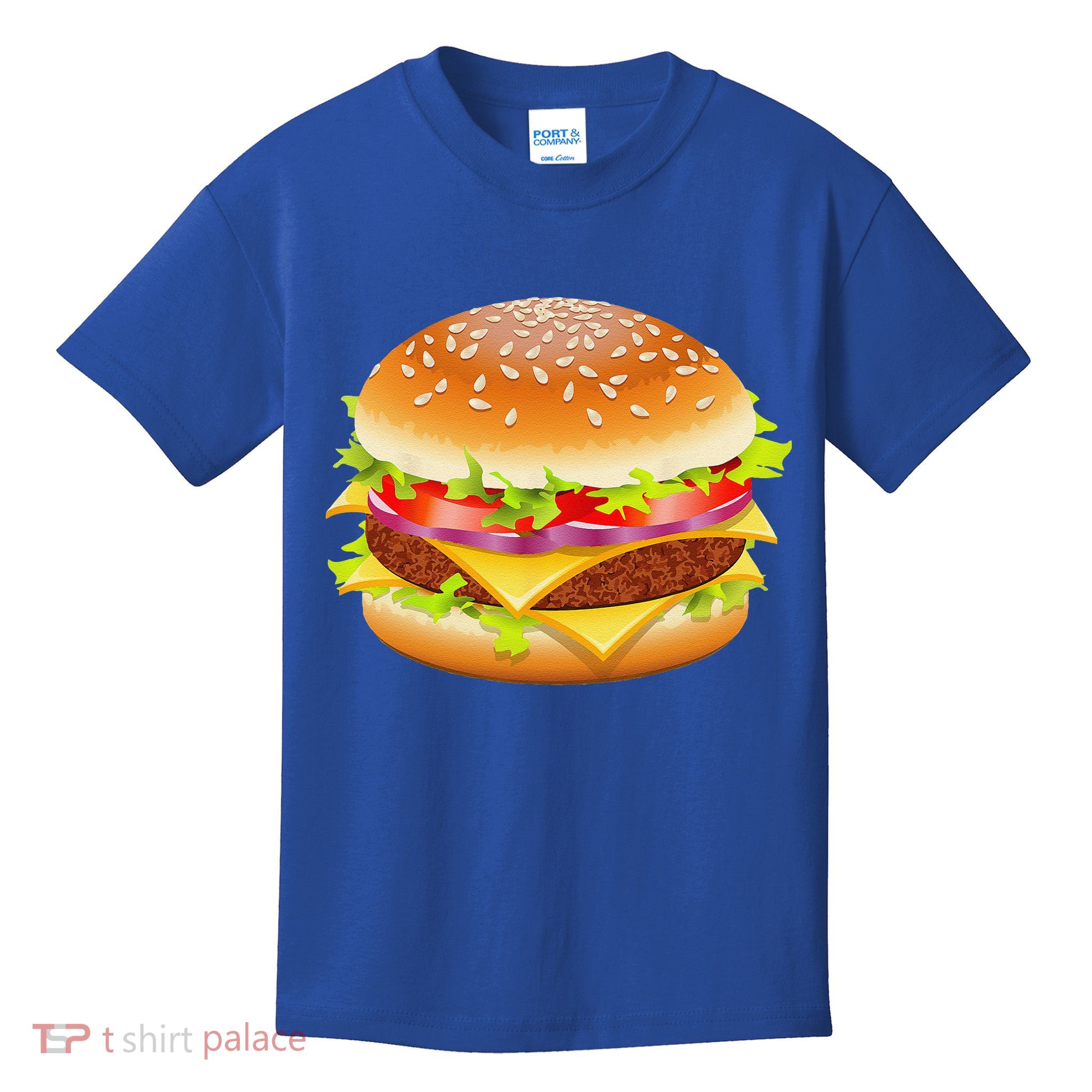 Cheeseburger Hamburger Burger Funny Food Halloween Costume Kids T-Shirt