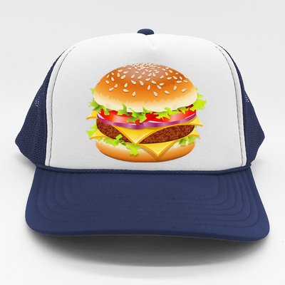 Cheeseburger Hamburger Burger Funny Food Halloween Costume Trucker Hat