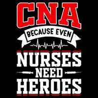 CNA Humor Because Even Nurses Need Heroes Funny CNA Nurse Stripe Pom Pom Beanie