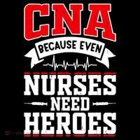 CNA Humor Because Even Nurses Need Heroes Funny CNA Nurse Pom Pom 12in Knit Beanie