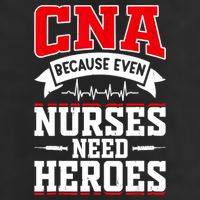 CNA Humor Because Even Nurses Need Heroes Funny CNA Nurse Golf Towel