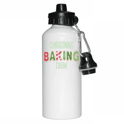 Christmas Holiday Baking Cookie Crew Team Funny Gift Aluminum Water Bottle 