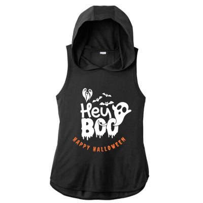 Cute Hey Boo! Cute Gift Ladies PosiCharge Tri-Blend Wicking Draft Hoodie Tank