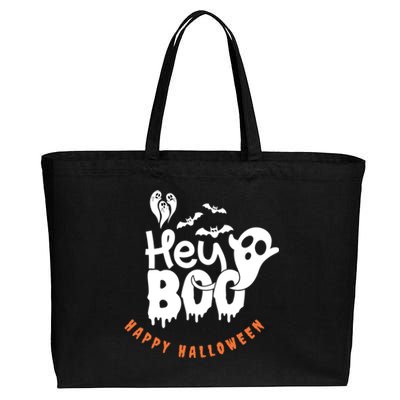 Cute Hey Boo! Cute Gift Cotton Canvas Jumbo Tote