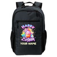 Cute Happy Birthday Graffiti Cupcake Personalized Custom Name Backpack