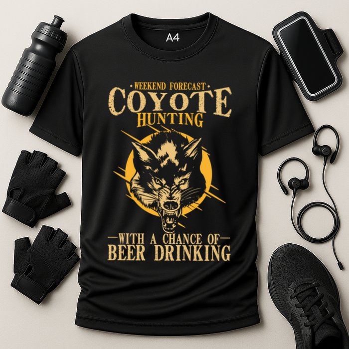 Coyote Hunting Beer Ing Gift Cooling Performance Crew T-Shirt