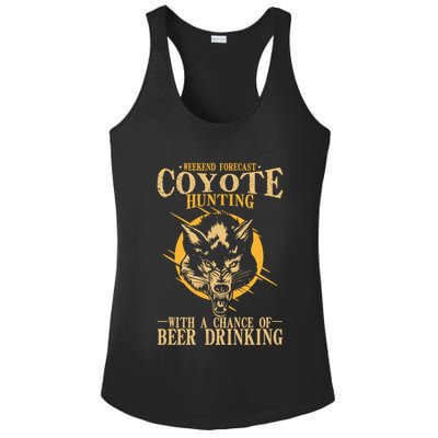 Coyote Hunting Beer Ing Gift Ladies PosiCharge Competitor Racerback Tank