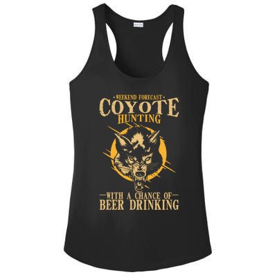 Coyote Hunting Beer Ing Gift Ladies PosiCharge Competitor Racerback Tank