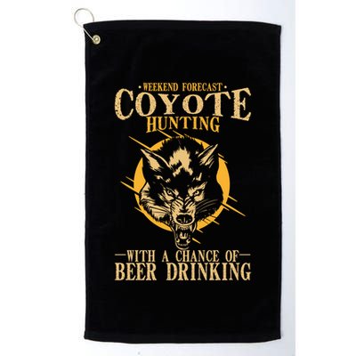 Coyote Hunting Beer Ing Gift Golf Towel
