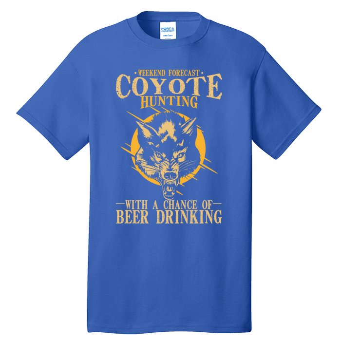 Coyote Hunting Beer Ing Gift Tall T-Shirt