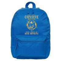 Coyote Hunting Beer Ing Gift 16 in Basic Backpack