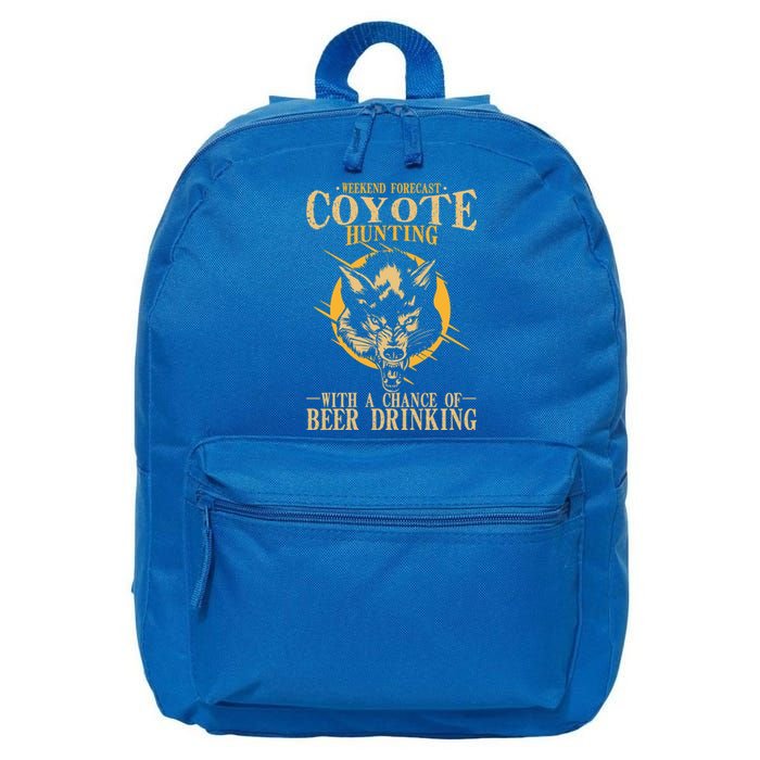 Coyote Hunting Beer Ing Gift 16 in Basic Backpack