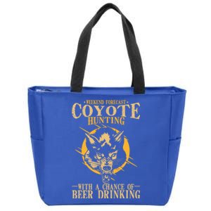 Coyote Hunting Beer Ing Gift Zip Tote Bag