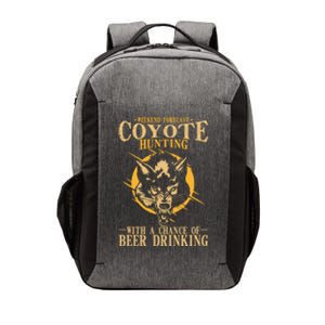 Coyote Hunting Beer Ing Gift Vector Backpack