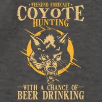 Coyote Hunting Beer Ing Gift Vector Backpack