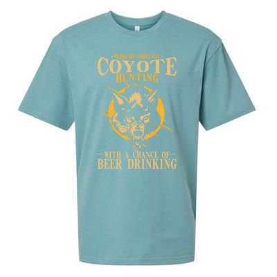 Coyote Hunting Beer Ing Gift Sueded Cloud Jersey T-Shirt