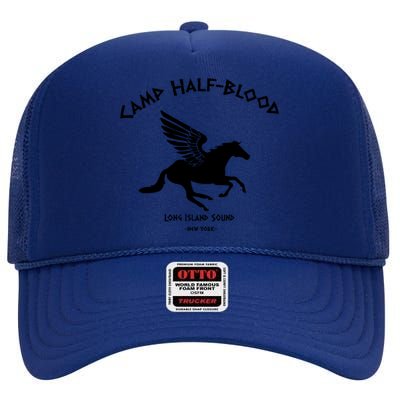 Camp Half Blood Percy Jackson High Crown Mesh Back Trucker Hat