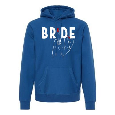 Cute Honeymoon Bachelorette Party Finger Ring Fiancè Bride Great Gift Premium Hoodie