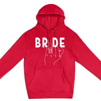 Cute Honeymoon Bachelorette Party Finger Ring Fiancè Bride Great Gift Premium Pullover Hoodie