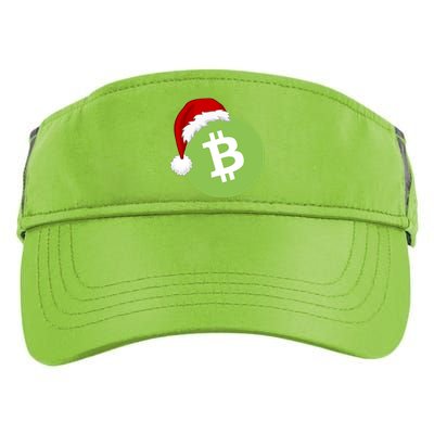 Christmas Hat Bitcoin Cash Funny Santa Hat Bitcoin Cash Funny Bitcoin Cash Adult Drive Performance Visor