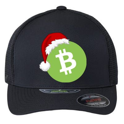 Christmas Hat Bitcoin Cash Funny Santa Hat Bitcoin Cash Funny Bitcoin Cash Flexfit Unipanel Trucker Cap