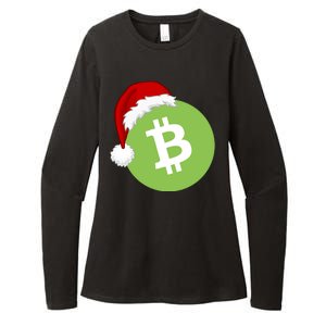 Christmas Hat Bitcoin Cash Funny Santa Hat Bitcoin Cash Funny Bitcoin Cash Womens CVC Long Sleeve Shirt