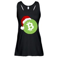 Christmas Hat Bitcoin Cash Funny Santa Hat Bitcoin Cash Funny Bitcoin Cash Ladies Essential Flowy Tank