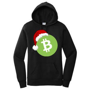 Christmas Hat Bitcoin Cash Funny Santa Hat Bitcoin Cash Funny Bitcoin Cash Women's Pullover Hoodie