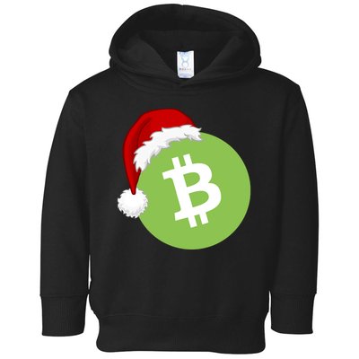 Christmas Hat Bitcoin Cash Funny Santa Hat Bitcoin Cash Funny Bitcoin Cash Toddler Hoodie
