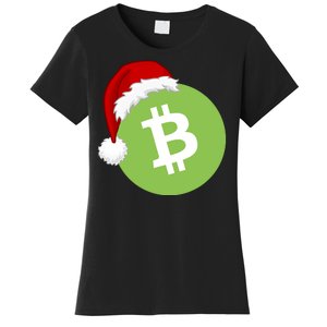 Christmas Hat Bitcoin Cash Funny Santa Hat Bitcoin Cash Funny Bitcoin Cash Women's T-Shirt