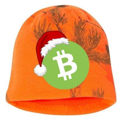 Christmas Hat Bitcoin Cash Funny Santa Hat Bitcoin Cash Funny Bitcoin Cash Kati - Camo Knit Beanie