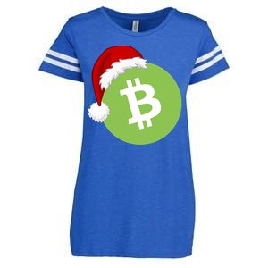 Christmas Hat Bitcoin Cash Funny Santa Hat Bitcoin Cash Funny Bitcoin Cash Enza Ladies Jersey Football T-Shirt