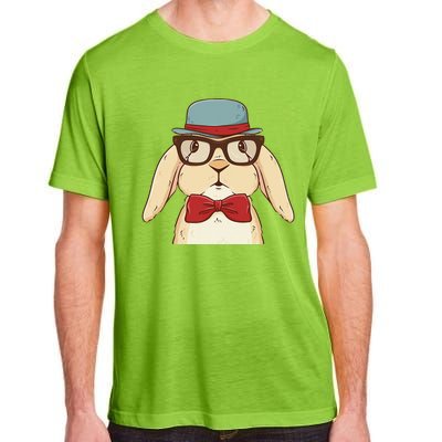 Cute Hipster Bunny Funny Retro Lovers Adult ChromaSoft Performance T-Shirt