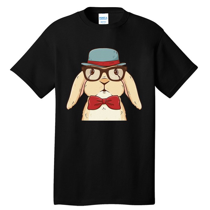 Cute Hipster Bunny Funny Retro Lovers Tall T-Shirt