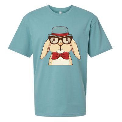 Cute Hipster Bunny Funny Retro Lovers Sueded Cloud Jersey T-Shirt