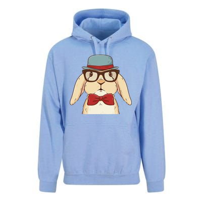 Cute Hipster Bunny Funny Retro Lovers Unisex Surf Hoodie