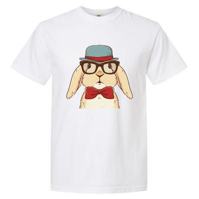 Cute Hipster Bunny Funny Retro Lovers Garment-Dyed Heavyweight T-Shirt