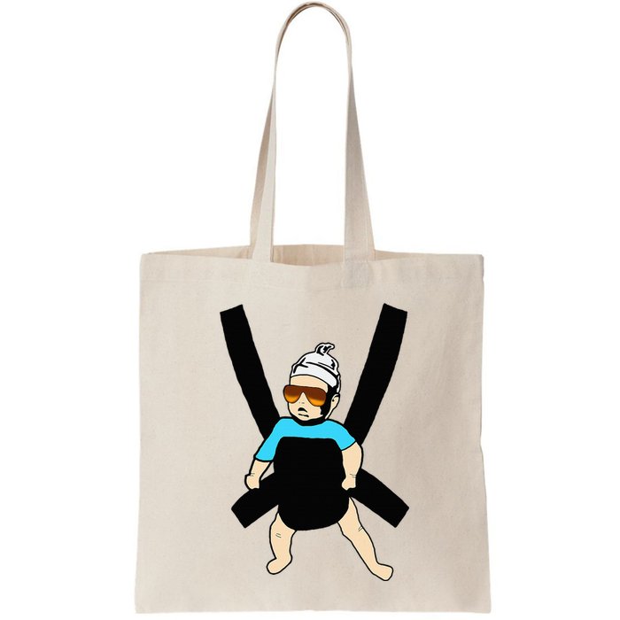 Carlos Hangover Baby With Sunglasses In A Strap Bag