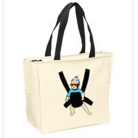 Carlos Hangover Baby With Sunglasses In A Strap Zip Tote Bag