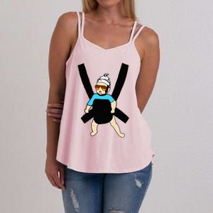 Carlos Hangover Baby With Sunglasses In A Strap Women's Strappy Tank