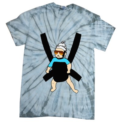 Carlos Hangover Baby With Sunglasses In A Strap Tie-Dye T-Shirt