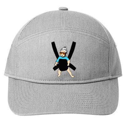 Carlos Hangover Baby With Sunglasses In A Strap 7-Panel Snapback Hat