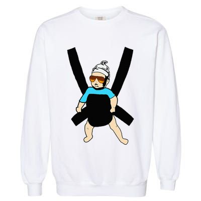 Carlos Hangover Baby With Sunglasses In A Strap Garment-Dyed Sweatshirt
