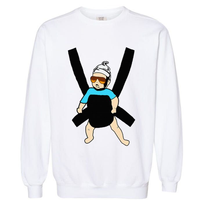 Carlos Hangover Baby With Sunglasses In A Strap Garment-Dyed Sweatshirt