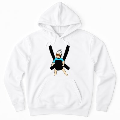 Carlos Hangover Baby With Sunglasses In A Strap Hoodie