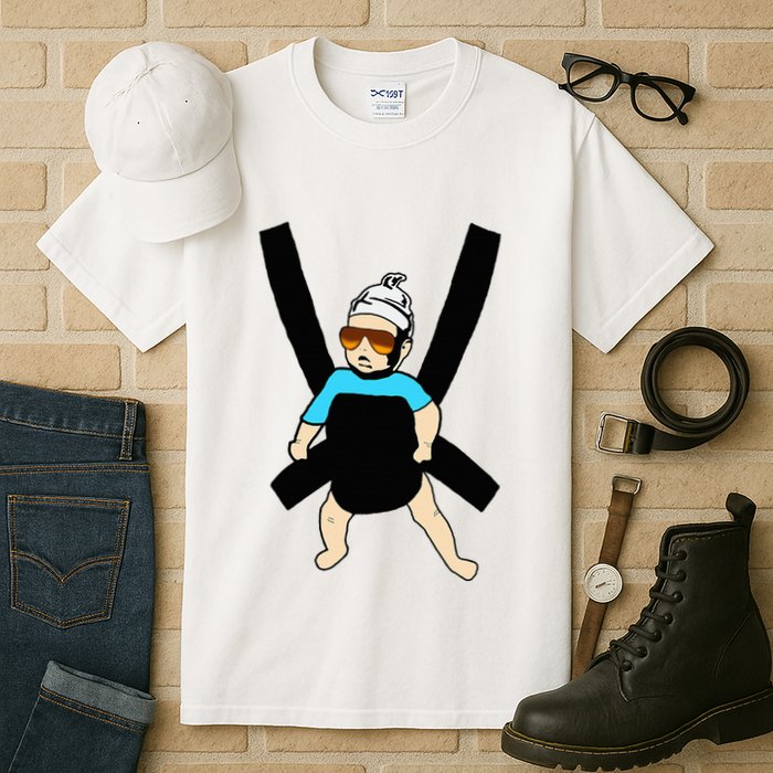 Carlos Hangover Baby With Sunglasses In A Strap Tall T-Shirt