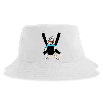 Carlos Hangover Baby With Sunglasses In A Strap Sustainable Bucket Hat