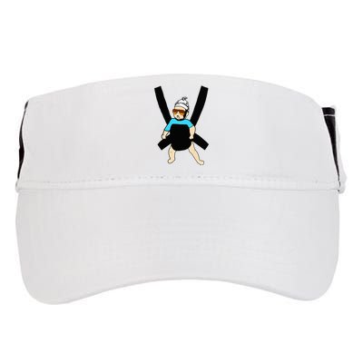 Carlos Hangover Baby With Sunglasses In A Strap Adult Drive Performance Visor